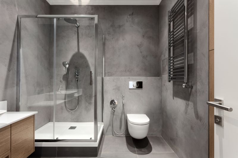 Modern Shower with Glass Enclosure